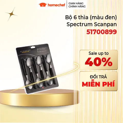 Bộ Thìa Inox Scanpan Spectrum 6 Màu Cao Cấp - An Toàn, Thiết Kế Gọn Nhẹ, Đan Mạch - Phụ Kiện Nhà Bếp Thông Minh