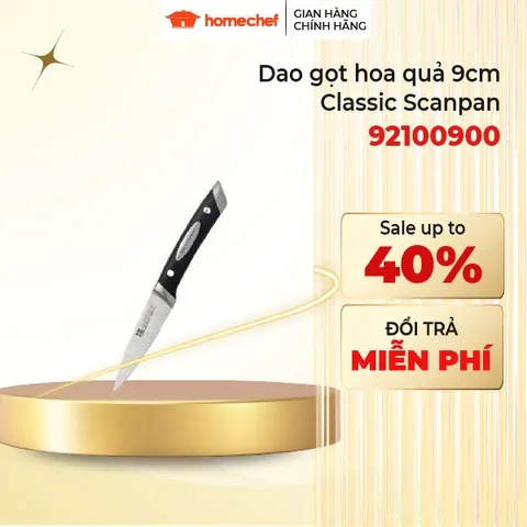 Dao thái gọt hoa quả đa năng Scanpan 9cm - Thép không gỉ cao cấp, thiết kế hiện đại cho bếp gia đình - Lựa chọn hoàn hảo cho đầu bếp
