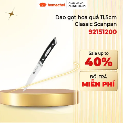 Dao Cắt Thái & Gọt Hoa Quả Scanpan Classic 11.5cm - Thép Không Gỉ Cao Cấp, Chất Lượng Đan Mạch, Dùng Cho Đầu Bếp Chuyên Nghiệp