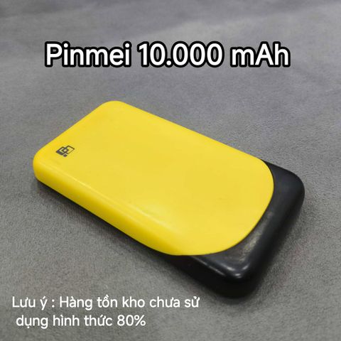 Pin Sạc Dự Phòng PINMEI 10000mAh - Sạc Nhanh 10W, Hàng Tồn Kho Fullbox, Thiết Kế Nhỏ Gọn, Bền Bỉ, Giá Siêu Rẻ