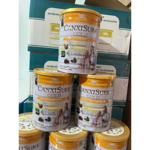 Combo 3 Hộp Sữa Nutmilk Canxi Sure Gold - Sữa Hạt Dinh Dưỡng Hỗ Trợ Hệ Cơ Xương Khớp Chắc Khỏe, Bổ Sung Collagen và Glucosamin