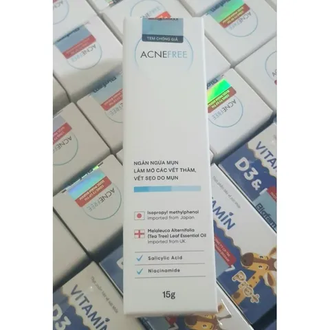 Kem Ngăn Mụn Acnefree Bigfam - Giảm Mụn, Làm Mờ Vết Thâm & Sẹo Da - Sản Phẩm Chăm Sóc Da Mặt Hiệu Quả