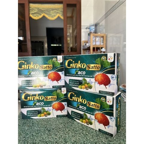 Viên uống Ginko Hoạt Huyết - Tăng Cường Tuần Hoàn Não, Giảm Nguy Cơ Cục Máu Đông, Bổ Não, Tăng Cường Trí Nhớ