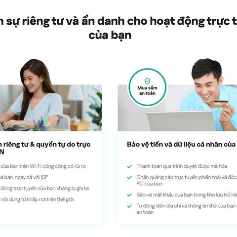 Kaspersky Plus - VPN Không Giới Hạn Chính Hãng - Voucher Khuyến Mại An Toàn Cho PC, MAC, IOS, Android
