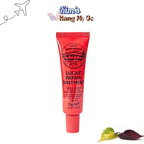 Kem Đu Đủ Lucas Papaw Ointment 15g - Bảo Vệ, Dưỡng Ẩm Môi, Chống Nẻ, Giảm Đau Bỏng An Toàn Cho Trẻ Nhỏ - Hàng Úc Chính Hãng