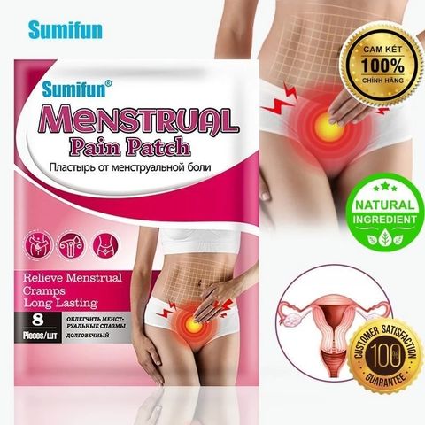 Miếng Dán Giảm Đau Bụng Kinh Từ Thiên Nhiên - 8 Miếng Dán Đau Bụng Kinh SUMIFUN - Giải Pháp An Toàn Không Xâm Lấn Cho Phụ Nữ