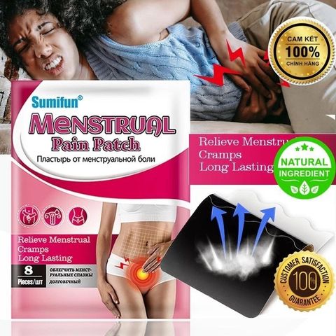 Miếng Dán Giảm Đau Bụng Kinh Từ Thiên Nhiên - 8 Miếng Dán Đau Bụng Kinh SUMIFUN - Giải Pháp An Toàn Không Xâm Lấn Cho Phụ Nữ