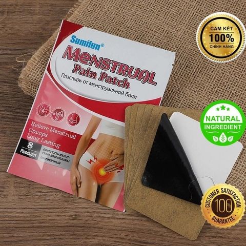 Miếng Dán Giảm Đau Bụng Kinh Từ Thiên Nhiên - 8 Miếng Dán Đau Bụng Kinh SUMIFUN - Giải Pháp An Toàn Không Xâm Lấn Cho Phụ Nữ