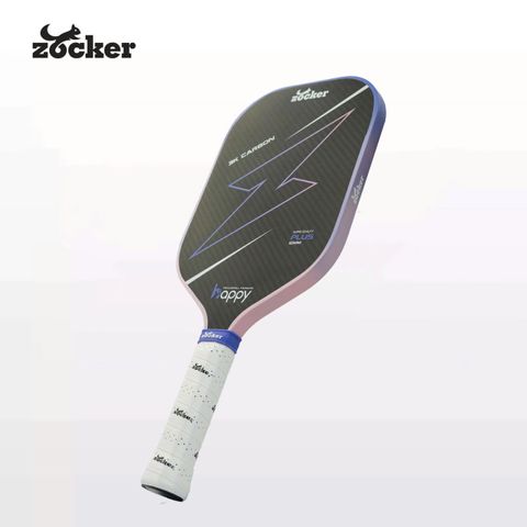 Vợt Pickleball Zocker HP02 Plus Edgeless - Vợt Chất Lượng Cao 3K Carbon, Kiểm Soát Tối Ưu, Thiết Kế Hiện Đại - 5 Màu Sắc Hấp Dẫn