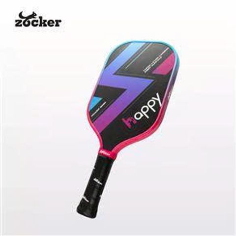 Vợt Pickleball Zocker Happy HP1 Standard Thunder - Thiết Kế Thời Trang Trẻ Trung, Chất Liệu Carbon Fiber, Dành Cho Người Mới Dùng