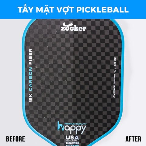 Vợt Pickleball Zocker Happy HP1 Standard Thunder - Thiết Kế Thời Trang Trẻ Trung, Chất Liệu Carbon Fiber, Dành Cho Người Mới Dùng