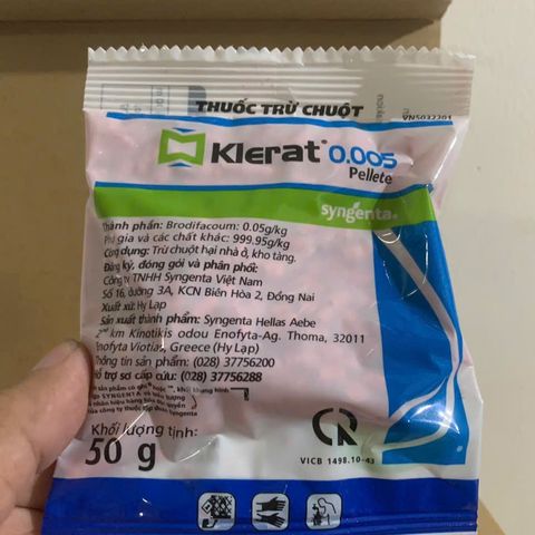 Thuốc Diệt Chuột Klerat 0.005g Viên Nén 50G - An Toàn, Hiệu Quả, Dễ Dùng, Giải Pháp Chống Chuột Tại Nhà và Kho Tàng