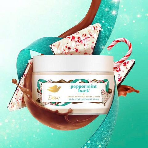 Tẩy Da Chết Dove Peppermint Bark Hương Socola Bạc Hà 298g - Dưỡng Ẩm, Làm Mềm Da, Chăm Sóc Da Dịu Nhẹ, Edition Giới Hạn