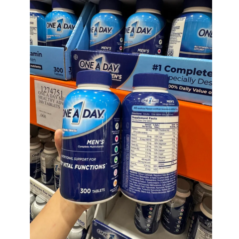 Viên uống vitamin tổng hợp One A Day Men’s 300 viên - Hỗ trợ sức khỏe và năng lượng cho nam giới