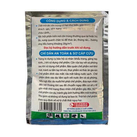 Bột Phấn Kiến Vipesco 50g - Chế Phẩm Diệt Kiến Và Gián Tận Gốc, An Toàn Cho Gia Đình, Hàng Chính Hãng Việt Nam