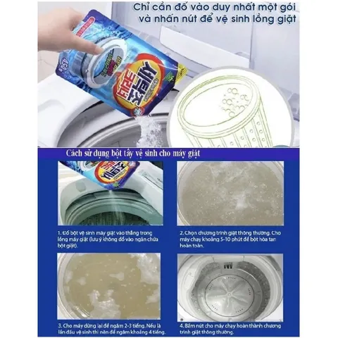 Bột tẩy lồng máy giặt Sandokkaebi 450g - Giải pháp diệt khuẩn và cặn bẩn máy giặt, hương thơm dễ chịu, nhập khẩu Hàn Quốc