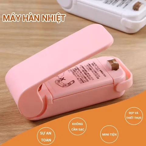 Máy Hàn Miệng Túi Mini Cầm Tay - Dụng Cụ Niêm Phong Thực Phẩm Tiện Lợi, Kích Thước Nhỏ Gọn Cho Gia Đình