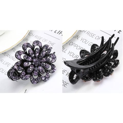 Kẹp Tóc Hình Hoa Đính Đá Thời Trang Xinh Xắn Cho Nữ - Phụ Kiện Tiệc, Du Lịch, Bình Thường, Thân Thiện Với Môi Trường