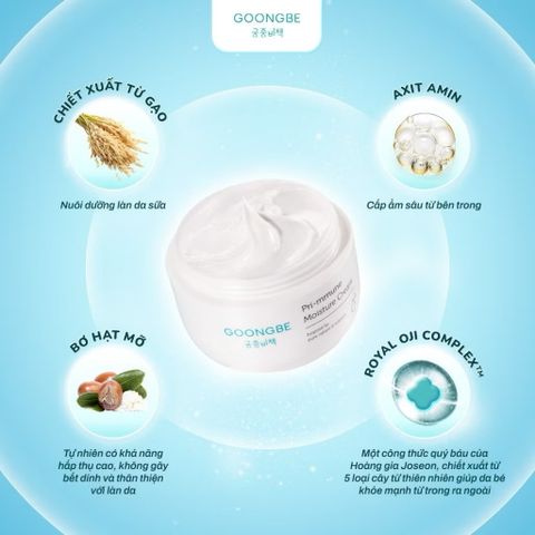 Kem Dưỡng Ẩm Goongbe Priimmune - Dưỡng Da Mềm Mịn, Giải Pháp Chống Khô Nẻ Mùa Đông, Phục Hồi Da Nhạy Cảm