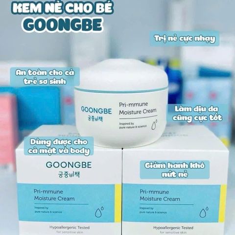 Kem Dưỡng Ẩm Goongbe Priimmune - Dưỡng Da Mềm Mịn, Giải Pháp Chống Khô Nẻ Mùa Đông, Phục Hồi Da Nhạy Cảm