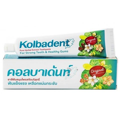 Kem Đánh Răng Thảo Dược Kolbadent - Chiết Xuất Từ Thiên Nhiên, Bảo Vệ Nướu 24h, An Toàn Không Chất Bảo Quản, Xuất Xứ Thái Lan