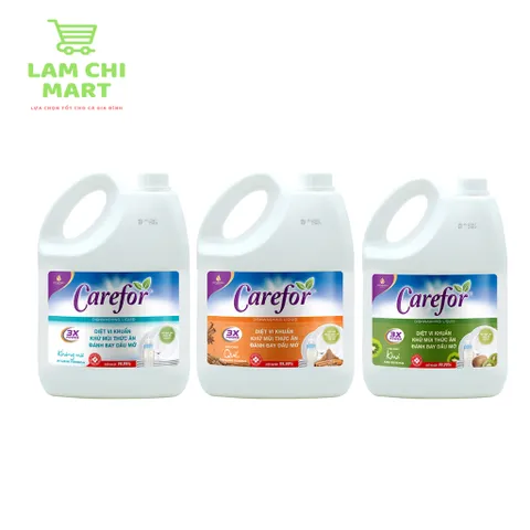Nước rửa chén bát Carefor An toàn cho da tay Chính hãng 3600ml