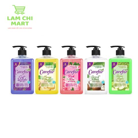 Sữa Rửa Tay Diệt Khuẩn Carefor 500ml - Dưỡng Ẩm Da Tay Mềm Mại, Hương Thơm Tự Nhiên, An Toàn Cho Làn Da Nhạy Cảm
