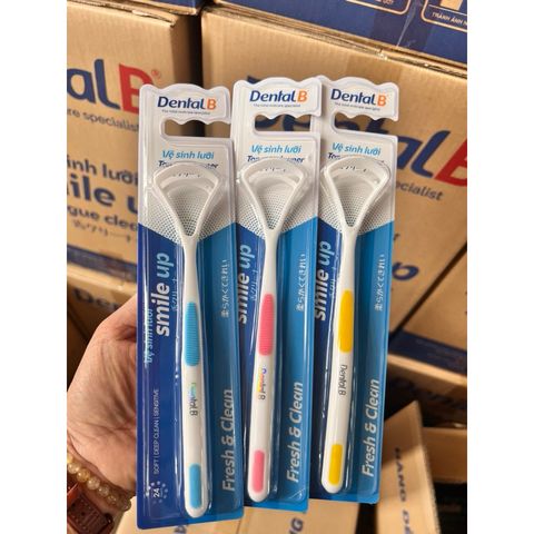 Dụng Cụ Cạo Lưỡi Dental B Smile Up - Combo 2 Chiếc Giúp Vệ Sinh Răng Miệng Hiệu Quả và Đơn Giản