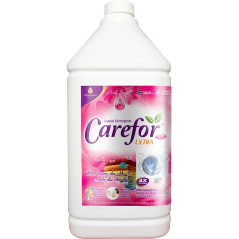 Nước Giặt Xả Carefor Hương Hoa Hồng 3,5 Lít - Đậm Đặc, Diệt Khuẩn 99,99% - Lưu Hương Mát Bền Lâu, An Toàn Cho Da Nhạy Cảm