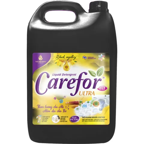 Nước Giặt Xả Carefor Hương Nước Hoa Huyền Bí 5L - Kháng Khuẩn, Khử Mùi, Bảo Vệ Vải, An Toàn Cho Da Nhạy Cảm, Sạch Thơm Mát
