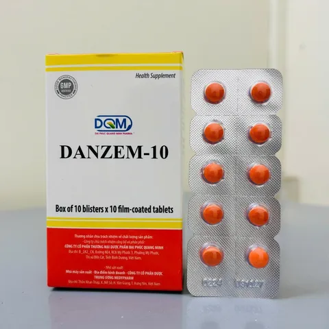 Viên Uống Giảm Sưng Phù Nề DANZEM Mẫu Mới 100 Viên - Hỗ Trợ Giảm Đau, Phù Nề Sau Chấn Thương, Viêm Khớp, Cải Thiện Sức Khỏe