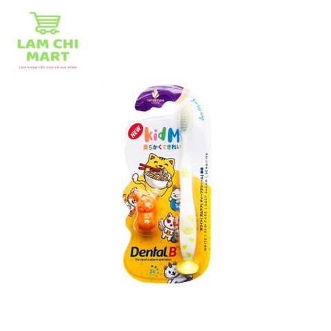 Bàn Chải Đánh Răng Trẻ Em Dental B Kid M - Công Nghệ Nano Silver Ag+, Đầu Mềm, Thiết Kế Hợp Khoa Học, Sạch Sẽ, Nhiều Màu Sắc