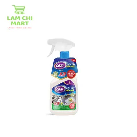 Siêu Tẩy Dầu Mỡ Obay X3 Power 450ml - Đánh Bay Vết Bẩn Cứng Đầu, An Toàn Cho Bề Mặt Thiết Bị Nhà Bếp