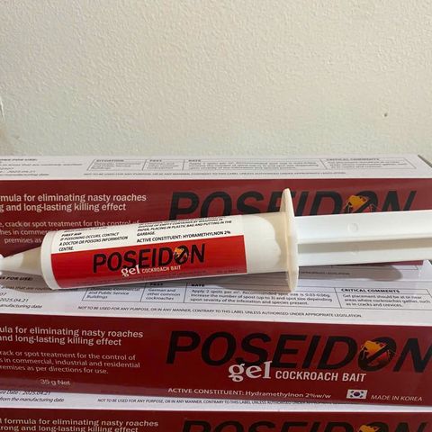 Gel Diệt Gián Poseidon Chính Hãng Hàn Quốc 35g - Bả Diệt Gián Hiệu Quả, An Toàn, Dễ Sử Dụng cho Gia Đình và Y Tế