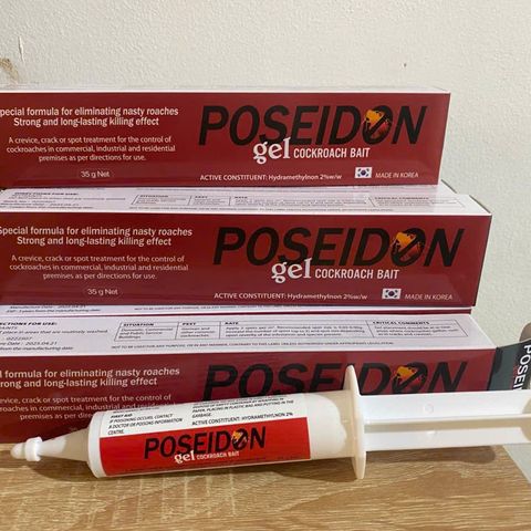 Gel Diệt Gián Poseidon Chính Hãng Hàn Quốc 35g - Bả Diệt Gián Hiệu Quả, An Toàn, Dễ Sử Dụng cho Gia Đình và Y Tế