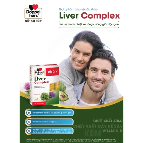 Viên Uống Giải Độc Gan Doppelherz Liver Complex 30 Viên - Hỗ Trợ Cải Thiện Chức Năng Gan, Giải Độc, Hạ Men Gan