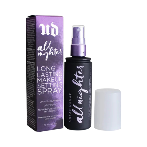 Xịt Khóa Nền Urban Decay All Nighter 30ml - Bảo Vệ Trang Điểm Suốt 16 Giờ, Phun Sương Mịn, Kiềm Dầu Tốt, Dưỡng Ẩm Nhẹ