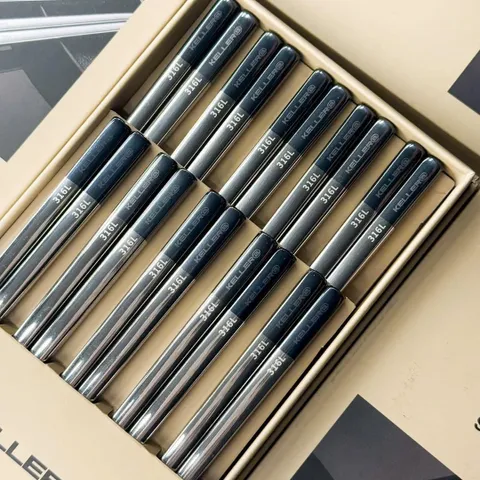 Bộ 10 Đôi Đũa Inox Cao Cấp Keller@ - Sang Trọng, Chống Gỉ, Dễ Dàng Vệ Sinh, Phụ Kiện Nhà Hàng Cho Bữa Ăn Gia Đình