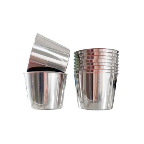 Ly làm đá inox, Ly đông đá inox 304 cao cấp siêu dày, ly làm bánh flan nhiều kích thước (TV454)