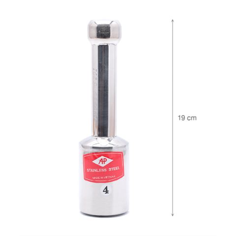 Bộ Cối Chày Inox Giã Cua Bằng Ngang - Dụng Cụ Nhà Bếp Chất Lượng Cao, Kích Thước 18cm, Sản Phẩm Chính Hãng AP (TV1453)