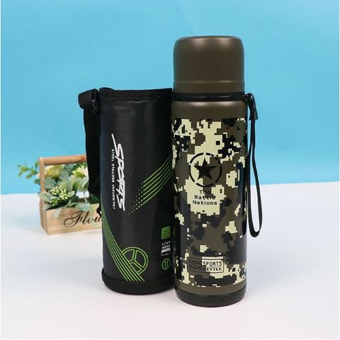 Bình Giữ Nhiệt Thời Trang Inox Có Túi Đựng - Dụng Cụ Nhà Bếp Đa Năng Đẹp Mắt và Tiện Lợi (TV1470)