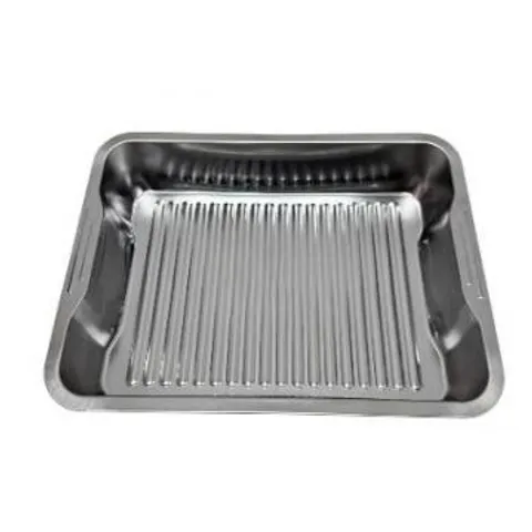 Khay inox có tay cầm sâu - Đồ gia dụng nhà bếp chất lượng cao, kích thước 40x60cm, tiện lợi cho việc nấu nướng và sắp xếp thực phẩm. (TV1475)