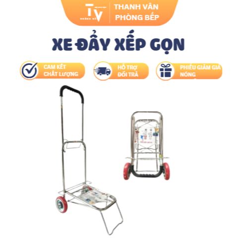Xe Đẩy Xếp Gọn Chịu Tải 50-70kg - Dụng Cụ Du Lịch Đa Năng Tiện Lợi cho Gia Đình và Mọi Hoạt Động Ngoài Trời (TV1339)