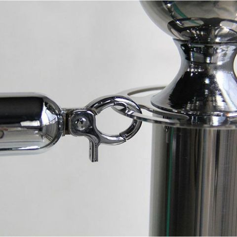 Cột Gác Cổng Inox Rào Chắn Chào Mừng Đa Dạng - Bảo Vệ Sảnh Khách Sạn, 95cm (Không Bao Gồm Dây) (TV1354)