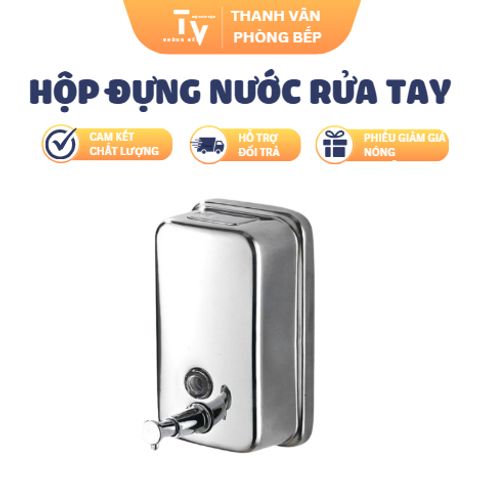 Hộp Đựng Nước Rửa Tay Inox 500ml - Thiết Kế Hiện Đại, Chất Lượng Cao, Đồ Gia Dụng Nhà Bếp TVKITCHEN (TV1377)
