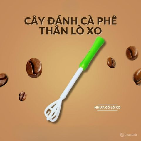 Cây Đánh Café Cầm Tay - Dụng Cụ Gia Dụng Nhà Bếp Tiện Lợi, Chất Liệu Nhựa, Kích Thước 20cm (TV1405)