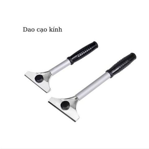 Bộ dụng cụ lau kính đa năng TVKITCHEN - Gồm tay gạt, lưỡi gạt inox và phụ kiện chà kính, tiện lợi cho mỗi gia đình (TV1369)