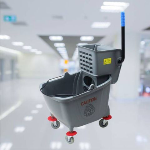 Xe vắt móp đơn 32L - Dụng cụ vệ sinh nhà bếp tiện ích - Chất liệu nhựa PP bền bỉ, màu sắc phong phú, dễ di chuyển (TV1374)