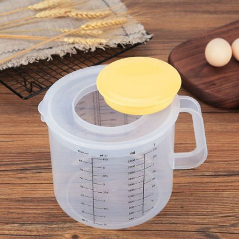 Ca Đánh Trứng Nhựa Có Nắp 2.5L - Dụng Cụ Nhà Bếp TVKITCHEN Tiện Lợi, Lý Tưởng Cho Làm Bánh và Pha Chế (TV1431)