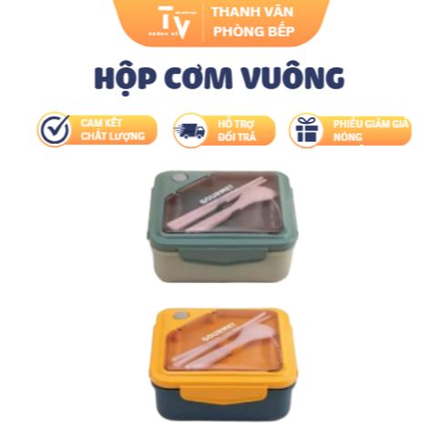 Hộp cơm vuông kiểu Hàn Quốc (TV1282)